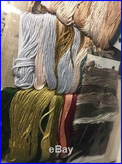 The Essamplaire 17th CENTURY LADY NEEDLEWORK COMPLETE Silk cross stitch KIT