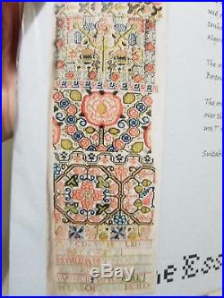 The Essamplaire HANNAH THORNBUSH 1750 COMPLETE Silk cross stitch KIT