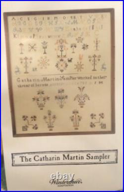 The Examplarery The Catherin Martin Sampler Cross Stitch Kit NEW RARE & HTF