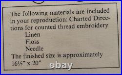 The Examplarery The Catherin Martin Sampler Cross Stitch Kit NEW RARE & HTF