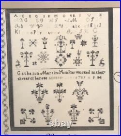 The Examplarery The Catherin Martin Sampler Cross Stitch Kit NEW RARE & HTF