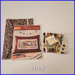 The Frosted Pumpkin Stitchery Maple Lane Full Cross Stitch Kit New OOP Rare