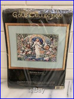 The Gold Collection Cross Stitch Kit Mother Earth 16 x 11 NEW Dimensions