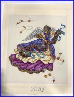 The Gold Collection Harvest Angel Dimension Cross Stitch #3791 Finished withMat