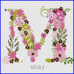 The Letter M Flowering Needlepoint Kit or Canvas (Alphabet/Letters)