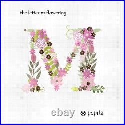 The Letter M Flowering Needlepoint Kit or Canvas (Alphabet/Letters)