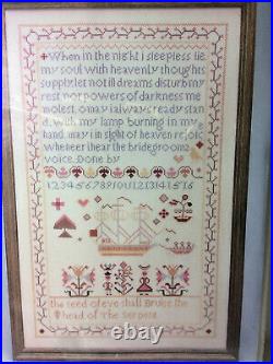 The Maiden's Prayer Sampler Cross Stitch Kit by Elsa Williams