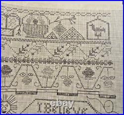 The Scarlet Letter Hannah Trecothick 1738 Sampler Cross Stitch Kit with Silk