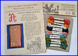 The Scarlet Letter Hannah Trecothick 1738 Sampler Cross Stitch Kit with Silk