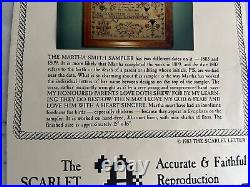 The Scarlet Letter THE MARTHA SMITH SAMPLER Counted Cross Stitch Kit Musty