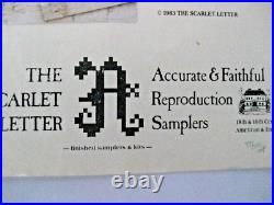 The Scarlet Letter The Meriah Howell Sampler Cross Stitch Kit Limited Edition BN The Scarlet Letter The Meriah Howell Sampler Cross Stitch Kit Limited Edition BN