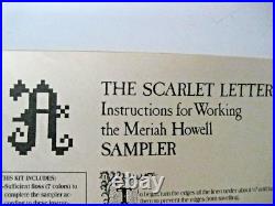 The Scarlet Letter The Meriah Howell Sampler Cross Stitch Kit Limited Edition BN The Scarlet Letter The Meriah Howell Sampler Cross Stitch Kit Limited Edition BN