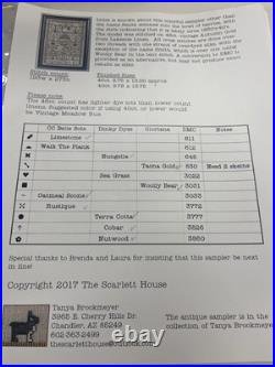 The Scarlett House Cross Stitch Sampler Kit