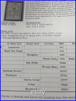 The Scarlett House Cross Stitch Sampler Kit