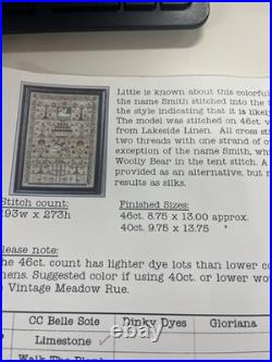 The Scarlett House Cross Stitch Sampler Kit