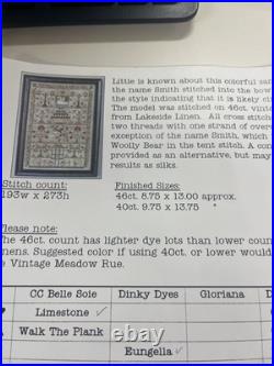 The Scarlett House Cross Stitch Sampler Kit