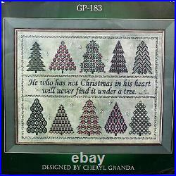 The Spirit of Christmas GP-183 by Glendon Place Chart, Linen, Floss, Snow Flakes