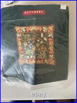 The Stitchery needlepoint kit, Medieval Flowers New And Complete