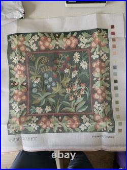 The Stitchery needlepoint kit, Medieval Flowers New And Complete