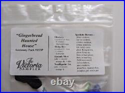 The Victoria Sampler #153 Gingerbread Haunted House + Linen + Accessory Pack