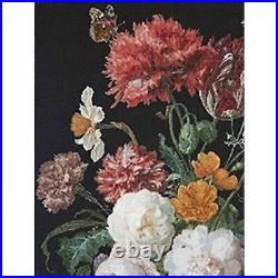 Thea Gouverneur 785-05 Still Life with flowers in a glass vase Cross stitch