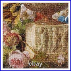 Thea Gouverneur Counted Cross Stitch Kit Flower Still-Life with an Alabas