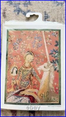 Thea Gouverneur Counted Cross Stitch Kit Lady & Unicorn Jobelan 27 Ct 2021