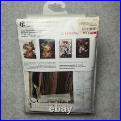 Thea Gouverneur Cross Stitch Kit 580A Flower Still Life Alabaster Vase Sealed
