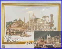 Thea Gouverneur Rome Italy Counted Cross Stitch Kit (Black Aida)