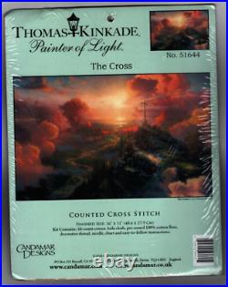 Thomas Kincade The Cross Counted Cross Stitch Kit Unopened 2010 VTG Candamar