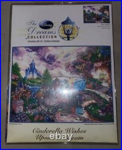 Thomas Kinkade Disney Cinderella Wishes Upon A Dream Counted Cross Stitch Kit
