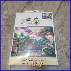 Thomas Kinkade Disney Cinderella Wishes Upon A Dream Counted CrossStitch Kit New