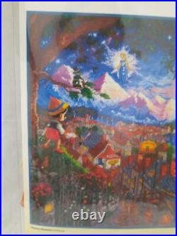 Thomas Kinkade Disney Collection Pinocchio Wishes Upon A Star Cross Stitch Kit