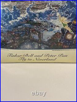 Thomas Kinkade Disney Collection Tinker Bell & Peter Pan Fly Cross Stitch Kit