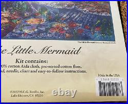 Thomas Kinkade Disney Dream Collection Little Mermaid Cross Stitch Kit No 52507