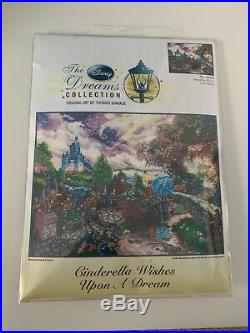 Thomas Kinkade Disney Dreams Cinderella Cross Stitch Kit 16x12 NIP