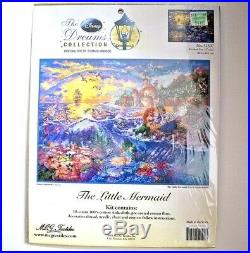 Thomas Kinkade Disney Dreams Collection The Little Mermaid Cross Stitch Kit NEW