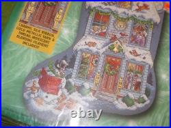 Twas the Night Before Christmas Bucilla Cross Stitch 18 Stocking New Kit #84099