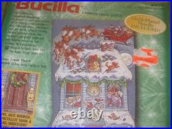 Twas the Night Before Christmas Bucilla Cross Stitch 18 Stocking New Kit #84099