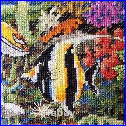 Underwater Paradise Tropical Fish Counted Cross Stitch Dimensions Framed