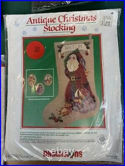 Unopened LOT Vintage DIMENSIONS JANLYNN CANDAMAR Debbie MUMM Stocking Bell Pull