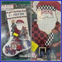 Unopened LOT Vintage DIMENSIONS JANLYNN CANDAMAR Debbie MUMM Stocking Bell Pull