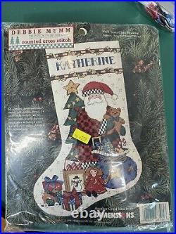 Unopened LOT Vintage DIMENSIONS JANLYNN CANDAMAR Debbie MUMM Stocking Bell Pull