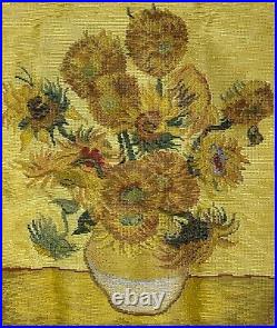 VINCENT VAN GOGH SUNFLOWERS Needlepoint Tramme Kit 17 3/4 x 21 1/4