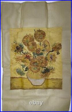 VINCENT VAN GOGH SUNFLOWERS Needlepoint Tramme Kit 17 3/4 x 21 1/4