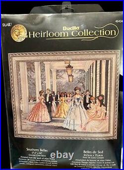 VTG Bucilla SOUTHERN BELLES Counted Cross Stitch Kit #45434 Heirloom RARE New
