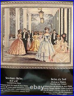 VTG Bucilla SOUTHERN BELLES Counted Cross Stitch Kit #45434 Heirloom RARE New