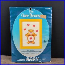 VTG Care Bears Paragon Cross Stitch Kits 2494-2499 COMPLETE SET OF 6 NOS