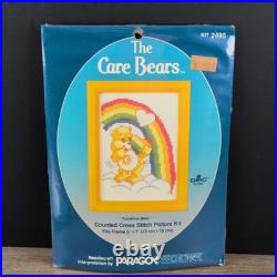 VTG Care Bears Paragon Cross Stitch Kits 2494-2499 COMPLETE SET OF 6 NOS