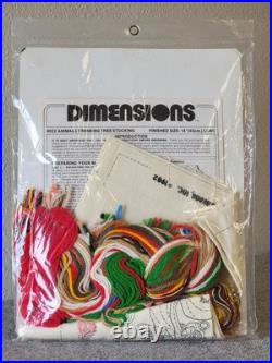 VTG DIMENSIONS Crewel Stitch CHRISTMAS STOCKING Kit- ANIMALS TRIMMING TREE 8022 VTG DIMENSIONS Crewel Stitch CHRISTMAS STOCKING Kit- ANIMALS TRIMMING TREE 8022
